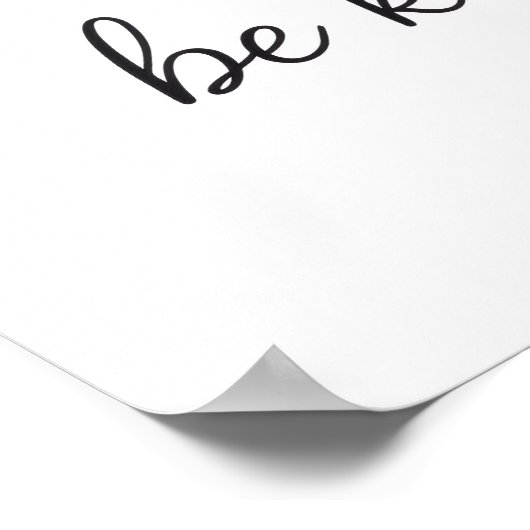 Minimalist “Be Kind” Heart Art Print – Hand-Drawn  (Hoek)