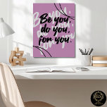 Minimalist “Be You Do You For You” Quote Berry Poster<br><div class="desc">A quiet reminder to move with confidence and intention. This minimalist “Be You Do You” quote berry poster pairs clean typography with a modern layout, making it perfect for offices, home workspaces, or refined interiors. Designed for professionals and thoughtful gifting, it adds subtle motivation without overwhelming your space. Effortless, timeless,...</div>