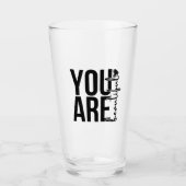 Minimalist “Beautiful” Typography Design – Black a Glas (Voorkant)