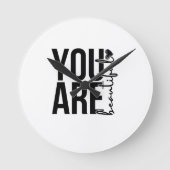 Minimalist “Beautiful” Typography Design – Black a Ronde Klok (Voorkant)