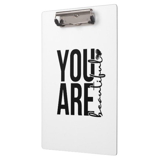 Minimalist “Beautiful” Typography Design – Black Klembord (Links)