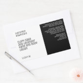 Minimalist Beauty Products Label - wit en zwart (Envelop)