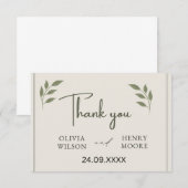 Minimalist Bedankt Favor Box (Voorkant / Achterkant)