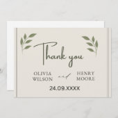 Minimalist Bedankt Favor Box Feestdagenkaart (Voorkant / Achterkant)