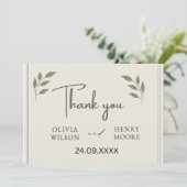 Minimalist Bedankt Favor Box Feestdagenkaart (Staand voorkant)