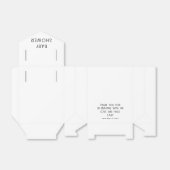Minimalist Bedankt Naam Baby shower Bedankdoosjes (Uitgevouwen)