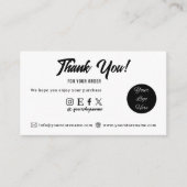 Minimalist Bedankt voor het invoegen van Visitekaa Visitekaartje (Voorkant)