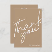 Minimalist, bedankt voor uw aankoop (Voorkant / Achterkant)