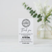 Minimalist Bedankt voor uw aankoop Hang Labels (Staand voorkant)