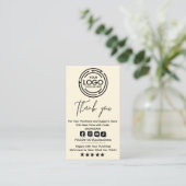Minimalist Bedankt voor uw aankoop Hang Labels (Staand voorkant)