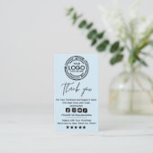 Minimalist Bedankt voor uw aankoop Hang Labels (Staand voorkant)