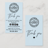 Minimalist Bedankt voor uw aankoop Hang Labels (Voorkant / Achterkant)
