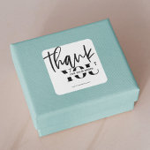 Minimalist Bedankt voor uw bestelling Sticker labe