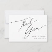 Minimalist Bedankt Zwart-wit Vrijgezellenfeest (Voorkant)