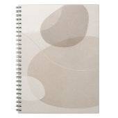Minimalist Beige Abstract Notitieboek (Voorkant)