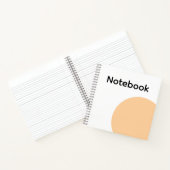 Minimalist Beige Circle Notebook Notitieboek (Binnen)