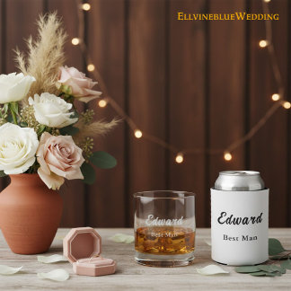 Minimalist Best Man Wedding Practical Gift Blikjeskoeler