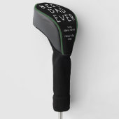 Minimalist Beste Papa Ooit Golfheadcover (Schuin)