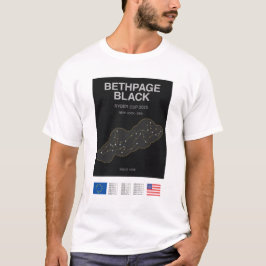 Minimalist Bethpage Black Ryder Cup Line Print Tee T-shirt