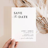 Minimalist Bewaar de datum, Boho Bewaar de datum Kaart