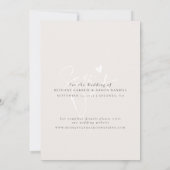Minimalist Bewaar de datum, Boho foto bruiloft Save The Date (Achterkant)