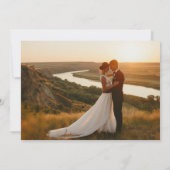 Minimalist Bewaar de datum, Foto Boho Bewaar de da Kaart (Achterkant)