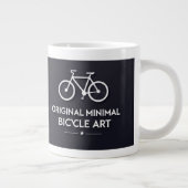 Minimalist Bicycle Art Grote Koffiekop (Rechts)