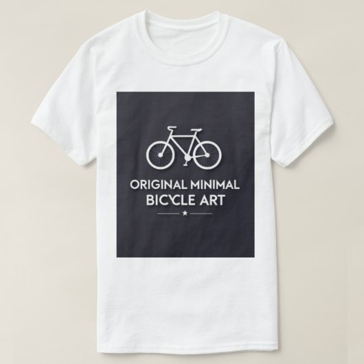 Minimalist Bicycle Art T-shirt (Design voorkant)