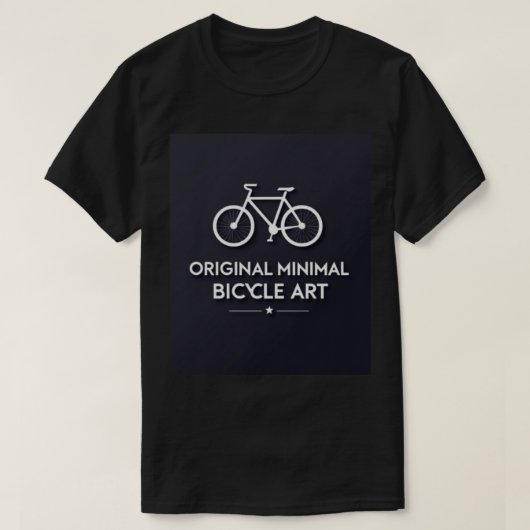 Minimalist Bicycle Art T-shirt (Design voorkant)