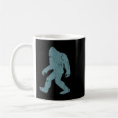 Minimalist Bigfoot Cket Logo Sasquatch Cryptid Coo Koffiemok (Links)