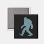 Minimalist Bigfoot Cket Logo Sasquatch Cryptid Coo Magneet (Voorkant / Achterkant)