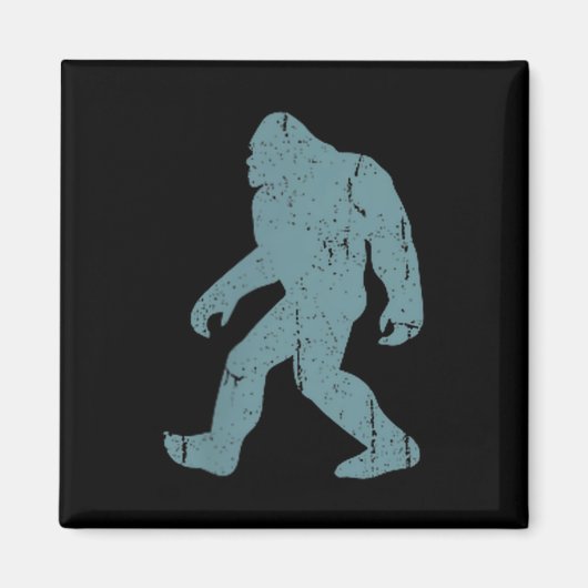 Minimalist Bigfoot Cket Logo Sasquatch Cryptid Coo Magneet (Voorkant)
