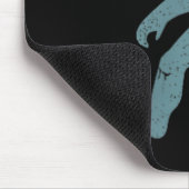 Minimalist Bigfoot Cket Logo Sasquatch Cryptid Coo Muismat (Hoek)