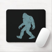 Minimalist Bigfoot Cket Logo Sasquatch Cryptid Coo Muismat (Met muis)