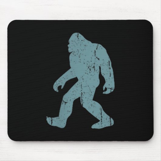 Minimalist Bigfoot Cket Logo Sasquatch Cryptid Coo Muismat (Voorkant)