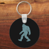 Minimalist Bigfoot Cket Logo Sasquatch Cryptid Coo Sleutelhanger (Voorkant)