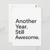 Minimalist Birthday Card for Adults Briefkaart (Voorkant / Achterkant)