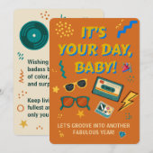 Minimalist Birthday - Elegant Modern Party Card Kaart (Voorkant / Achterkant)