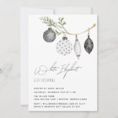 Minimalist Black and White Elephant Kaart (Voorkant)