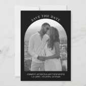 Minimalist Black and White Floral Photo Arch  (Voorkant)