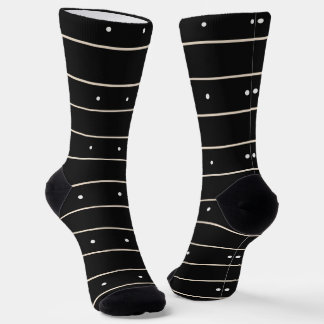 Minimalist Black And White Horizontal Striped With Sokken