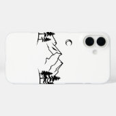 Minimalist Black and White Mountain Phone Case (Achterkant (horizontaal))