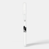 Minimalist Black and White Mountain Phone Case (Achterkant / Links)