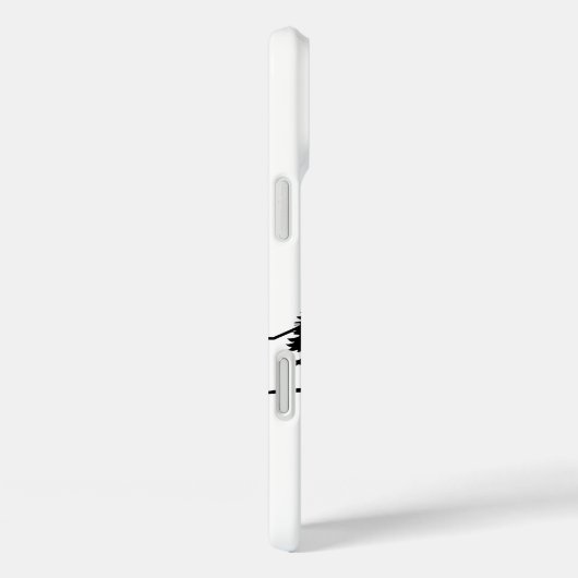 Minimalist Black and White Mountain Phone Case (Achterkant / Rechts)