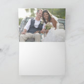 Minimalist Black and White Photo Thank You Kaart (Binnen)