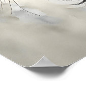 Minimalist Black Cat Art Print Elegant Wall Decor (Hoek)