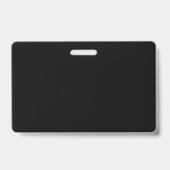 Minimalist Black Cat Silhouette  Badge (Achterkant)