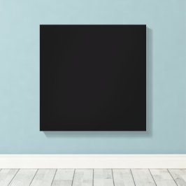 Minimalist Black Cat Silhouette  Canvas Afdruk