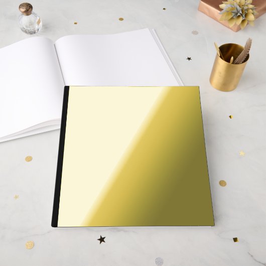 Minimalist Black Cat Silhouette Gastenboek (Voorkant open)