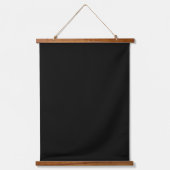 Minimalist Black Cat Silhouette Hangend Wandkleed (Voorkant)